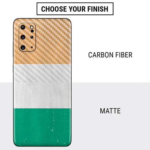 Ivory Coast Flag Distressed Galaxy S20 Plus Skin